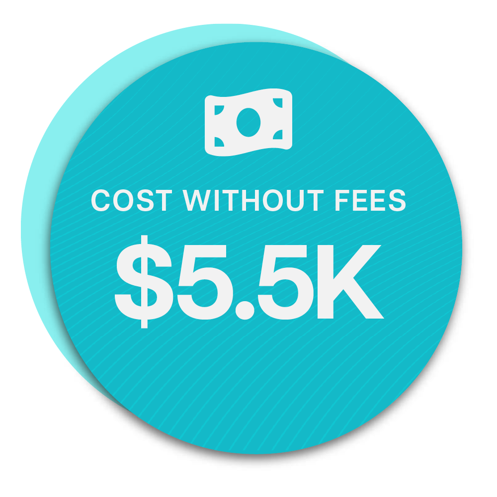 Cost Without Fees